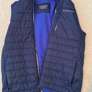 Vineyard Vines Men's Dark Blue Puffer Vest